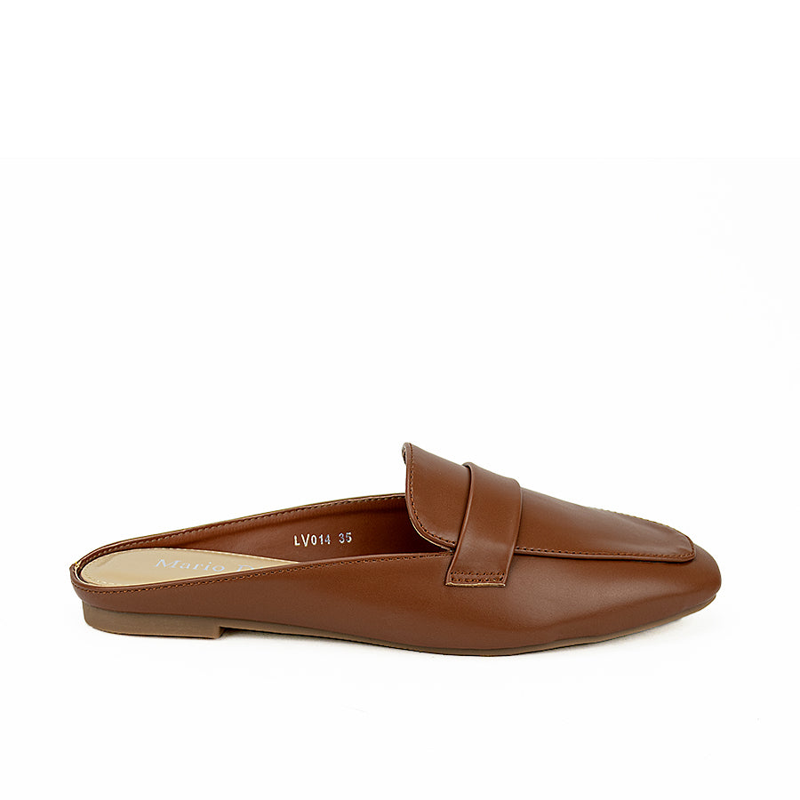 Mario D' Boro Women's Mules Sandals LV 014 Beige/Brown