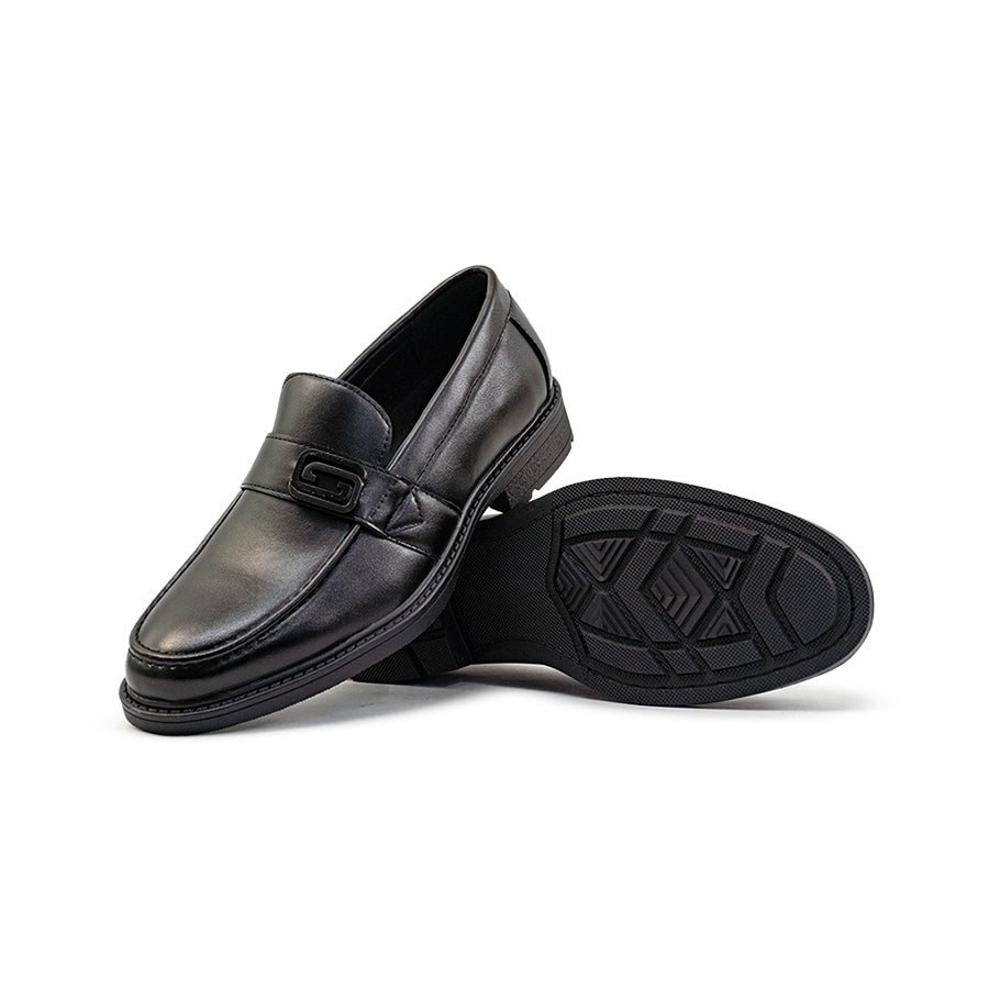 Mario D'boro Men's Formal Slip On MY 26474 - Black / VDark Brown C87