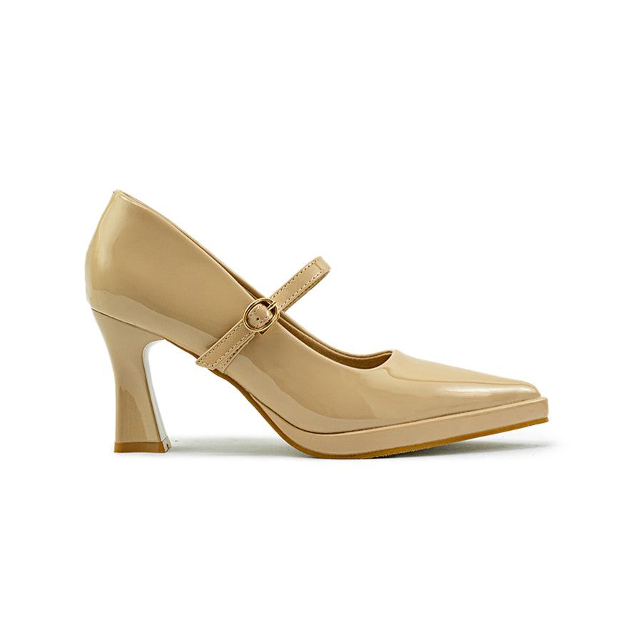Mario D' Boro Women's Office Pumps LY 29345 - Beige / Black C83