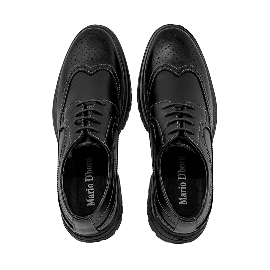 Mario D' boro Men's Formal with Lace MY 26041 - Black / Brown C82