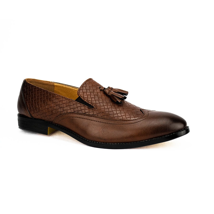 Mario D' Boro Men's Formal Slip On Mw 22946 Brown/Coffee Brown C43