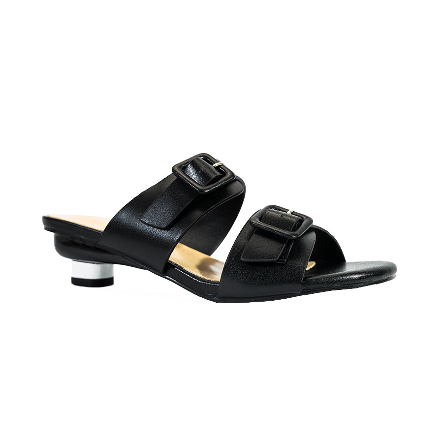 Mario D' Boro Women's Heeled Sandals LX 27479 Black/Bone C58