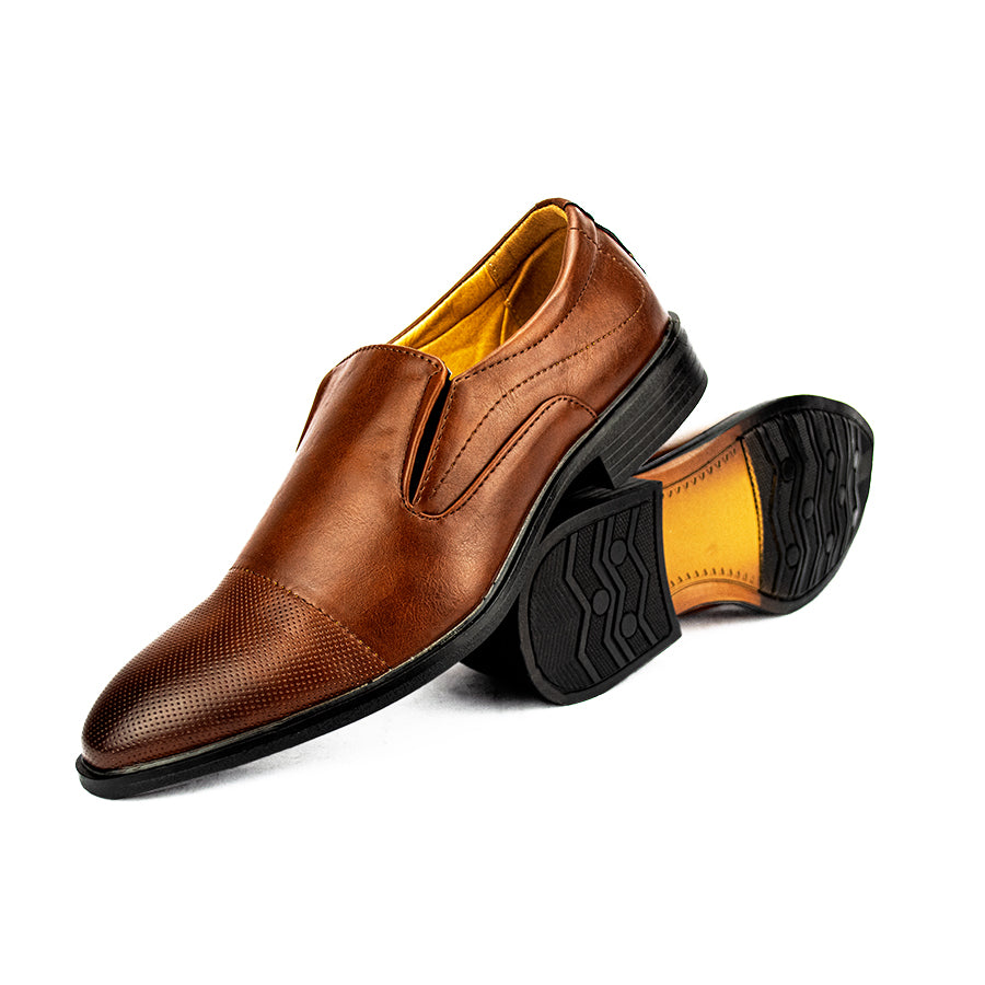 Mario D' Boro Men's Formal Slip On Mw 24274 Black/Brown C43