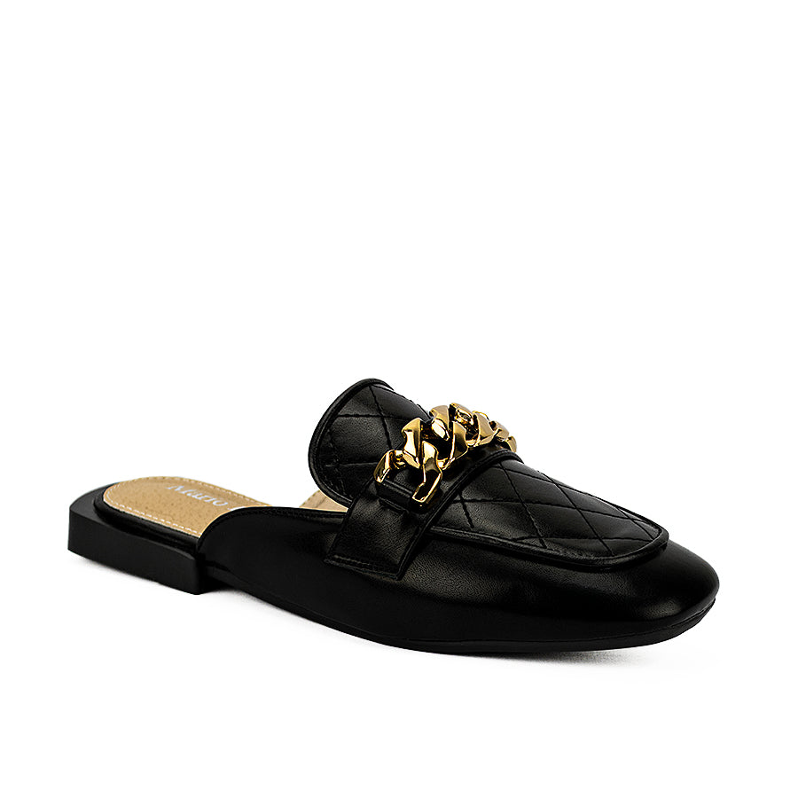 Mario D' Boro Women's Mules Sandals Lw 23620 Black