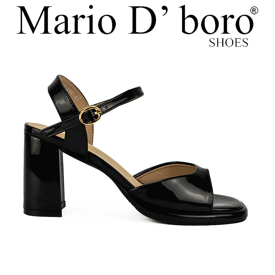 Mario D' Boro Women's Heeled Sandals Lw 26244 Black/Brown C46