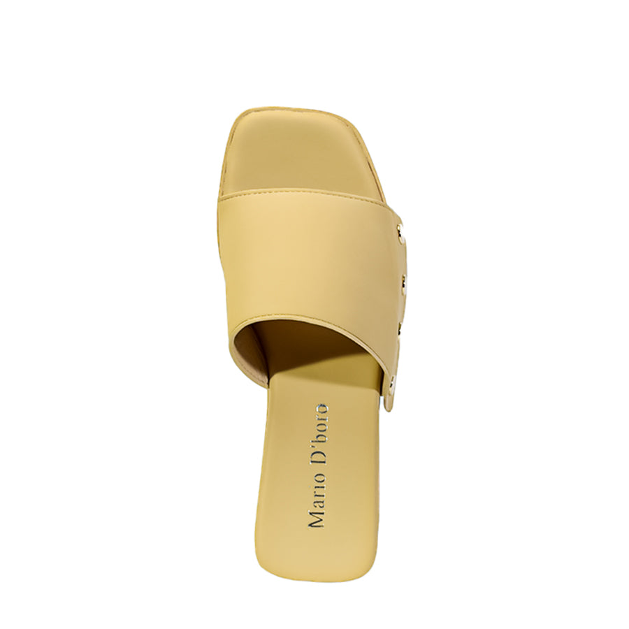 Mario D' Boro Women's Wedge Sandals LX 27050 Beige/Dark Brown C52