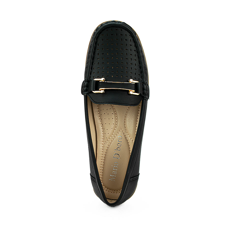Mario D' Boro Women's Flats Shoes Lv 22109 Black/Tan