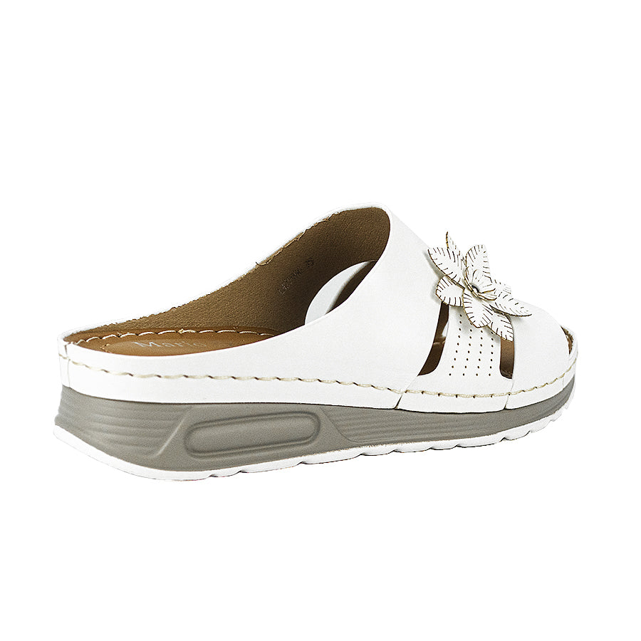 Mario D' Boro Women's Flat Sandals LW 25960 Blue/White C46