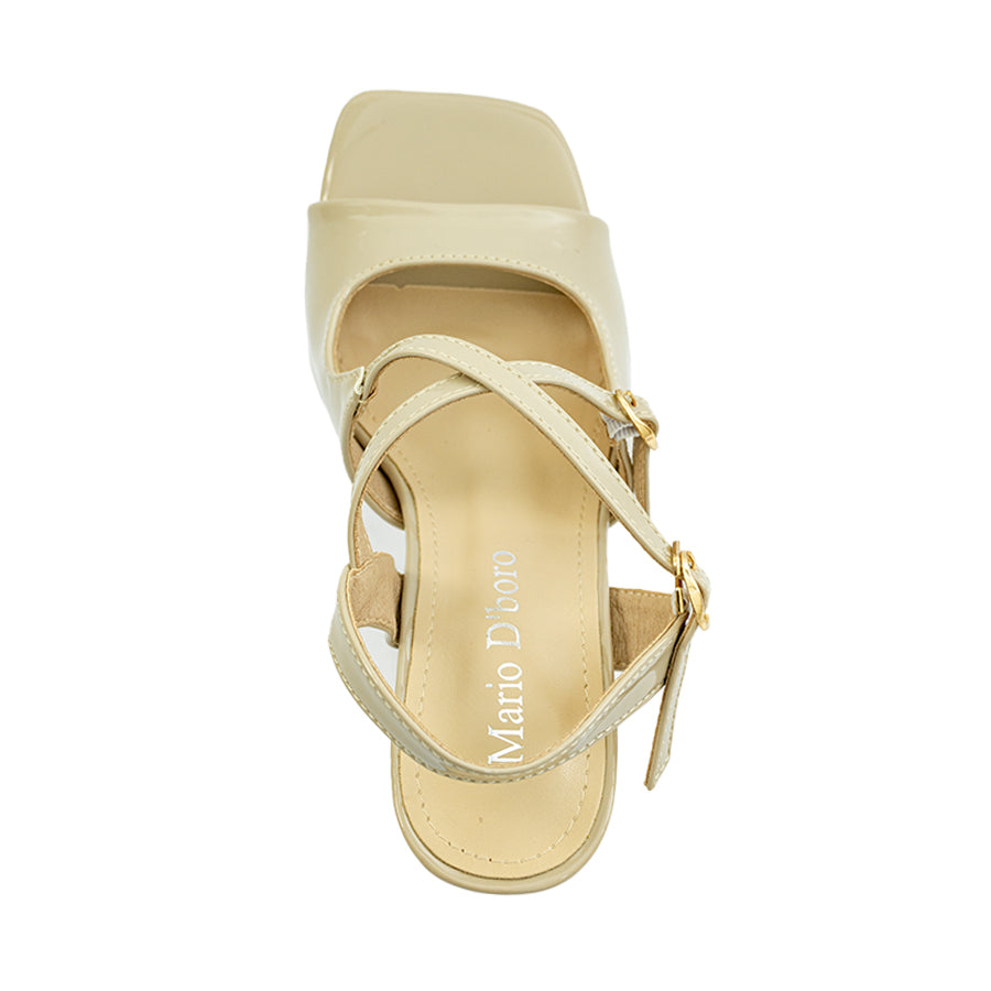 Mario D' boro Women's Heeled Sandals LY 29119 - Beige / Taupe C80