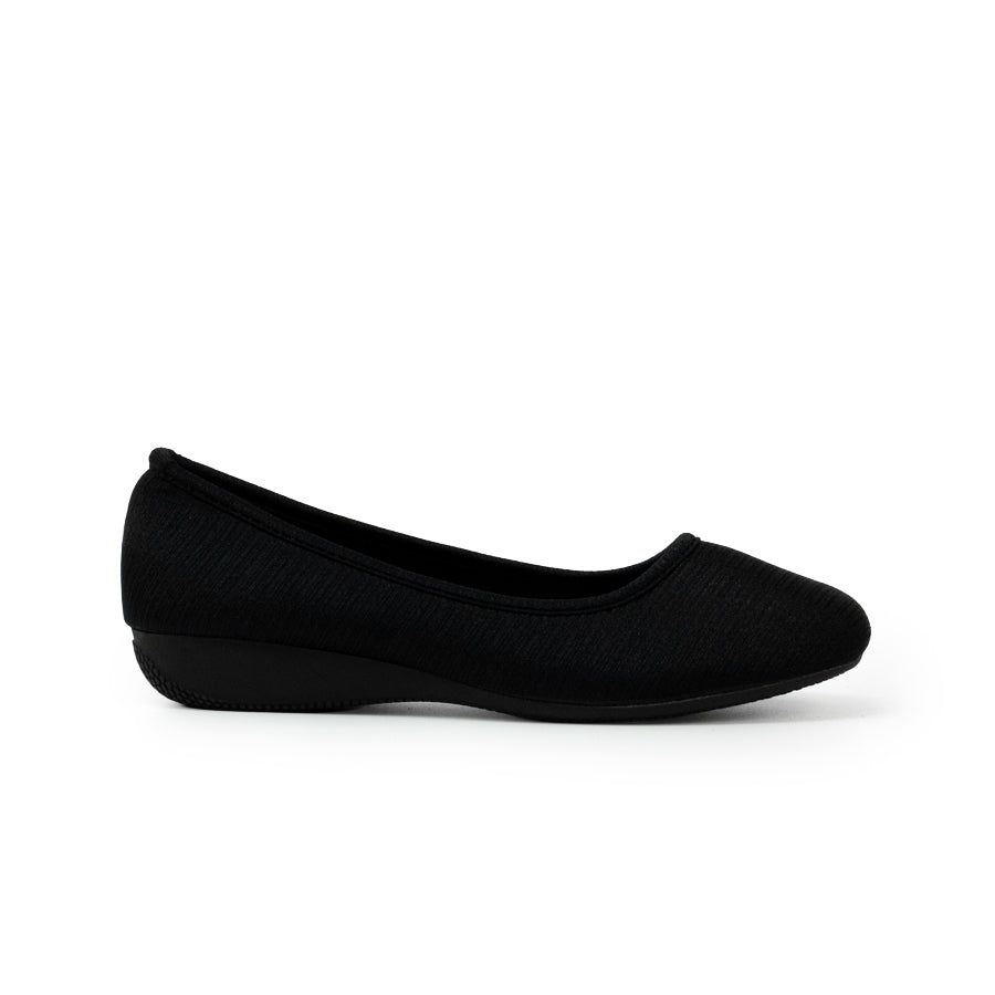 Mario D' boro LZ 27225 C102 Women's Classic Comfort Ballet Flats - Black / Gold