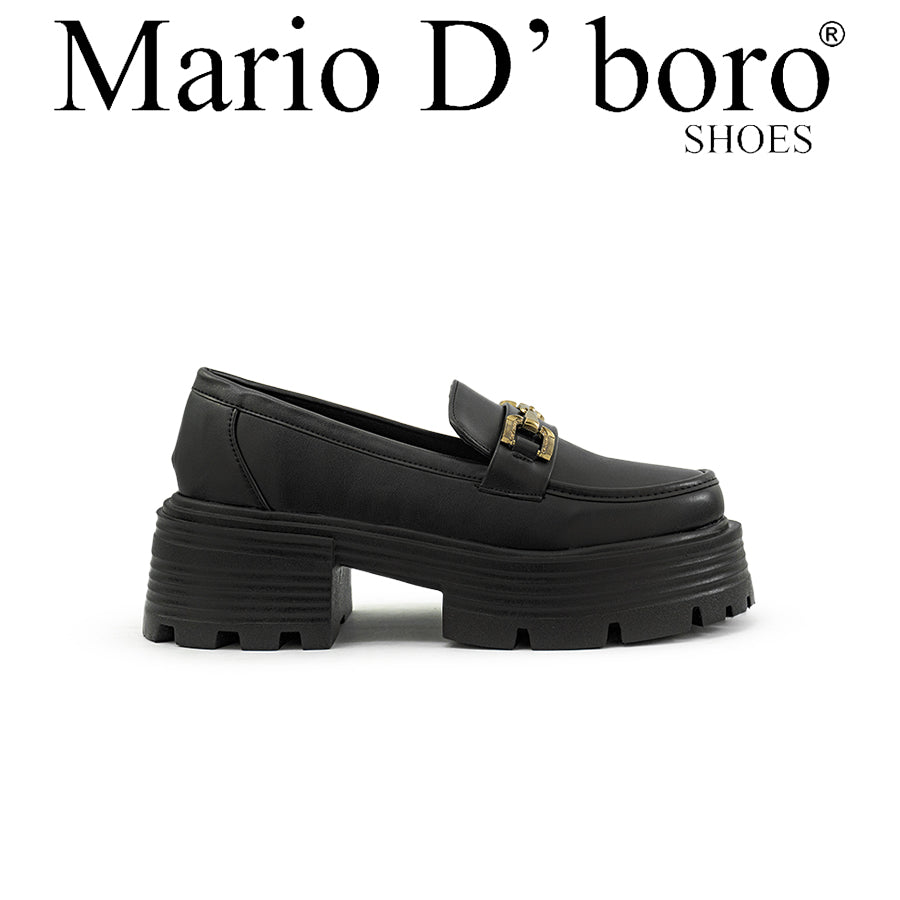 Mario D' boro Women's Korean Flats LY 28751 Black C89