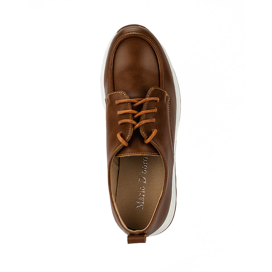 Mario D' Boro Women Oxford Lw 26021 Dark Brown/Tan C46