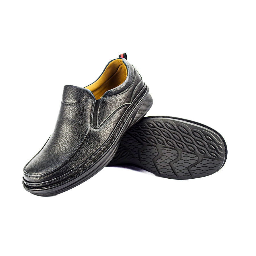 Mario D' Boro Men's Formal Slip On MX 24659 Black/Dark Brown C47