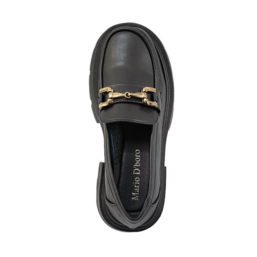 Mario D' boro Women's Korean Flats LY 28751 Black C89
