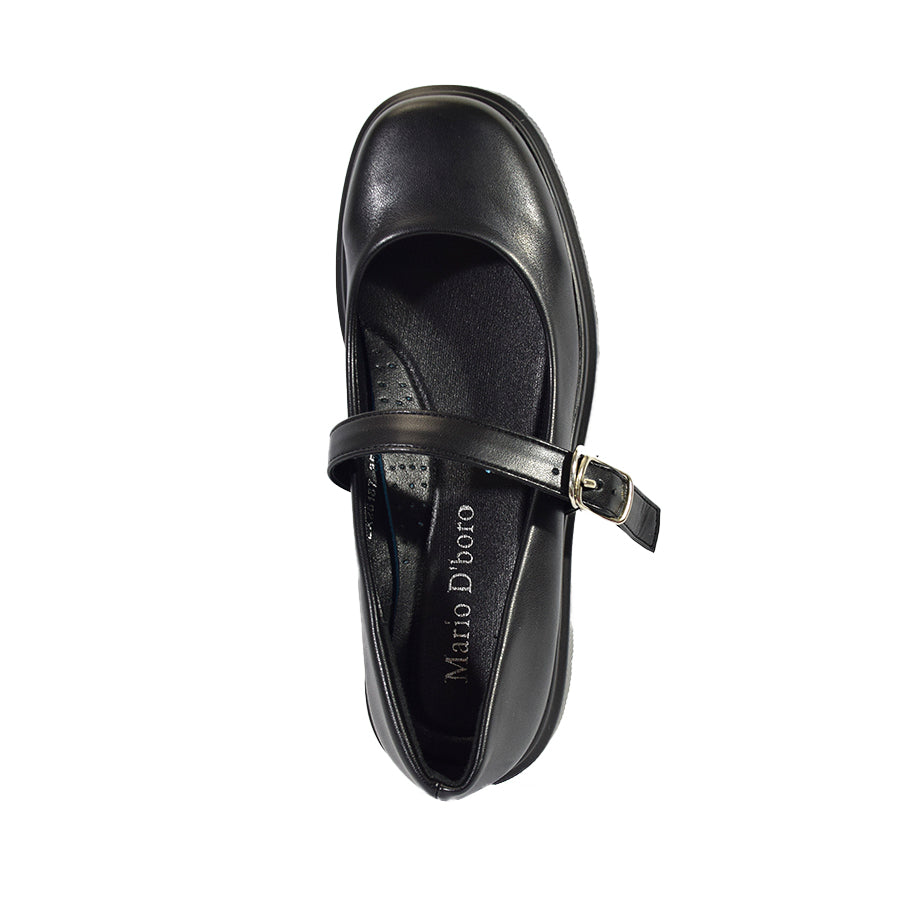 Mario D' Boro Women's Korean Flats LX 26187 Black C56