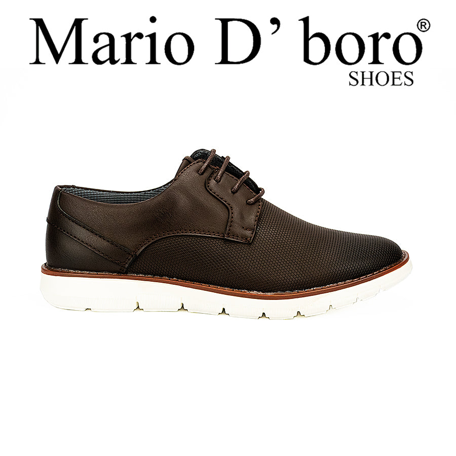 Mario D' Boro Men's Casual Sneakers Mw 24581 Black/Dark Brown C42