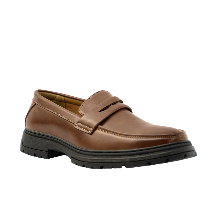 Mario D' Boro Men's Formal Slip On MY 26044 Black/Dark Brown C69