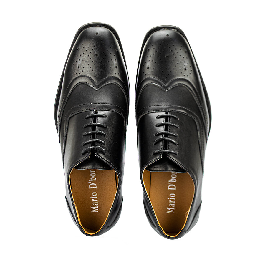 Mario D' Boro Men's Formal Shoes Mw 23051 Black/Dark Brown