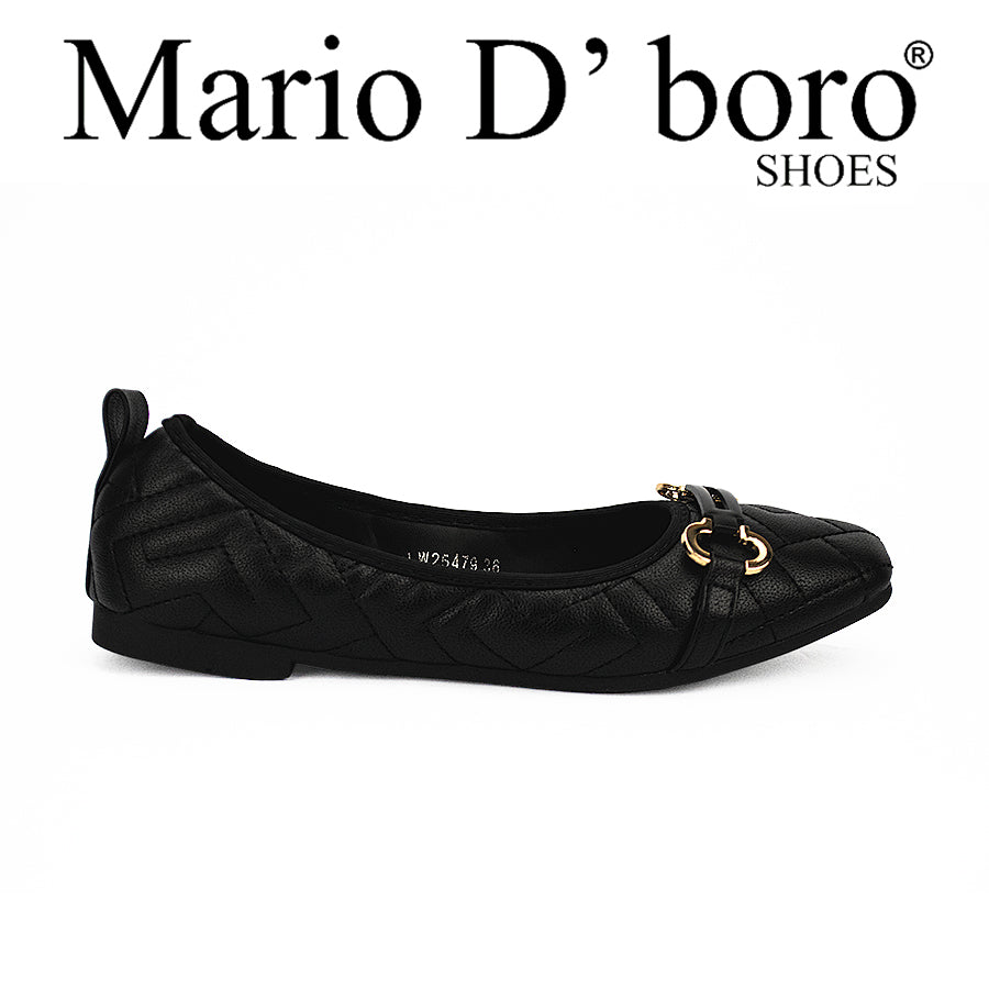 Mario D'Boro Women Ballet Flats Shoes LW 25479 Black C40