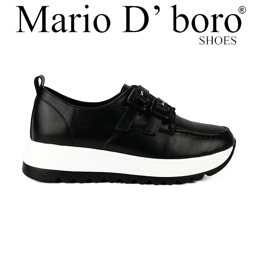 Mario D' Boro Women's Oxford Lw 26480 Black/Tan C46