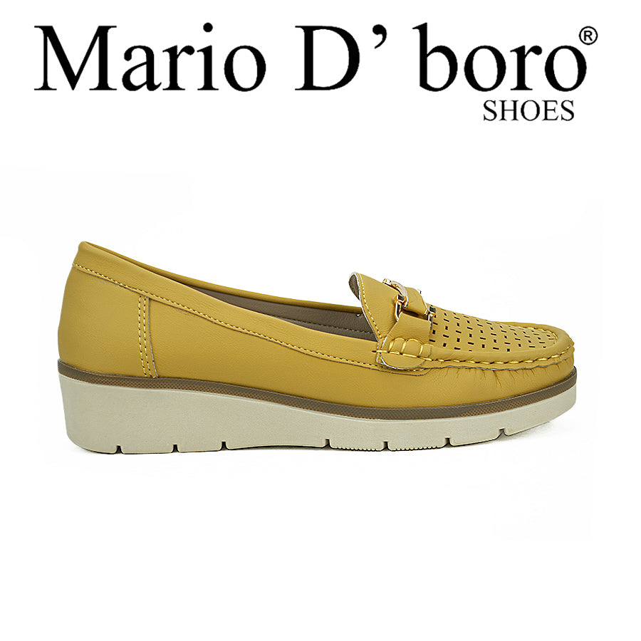 Mario D' Boro Women's Flats Shoes Lv 22109 Black/Tan