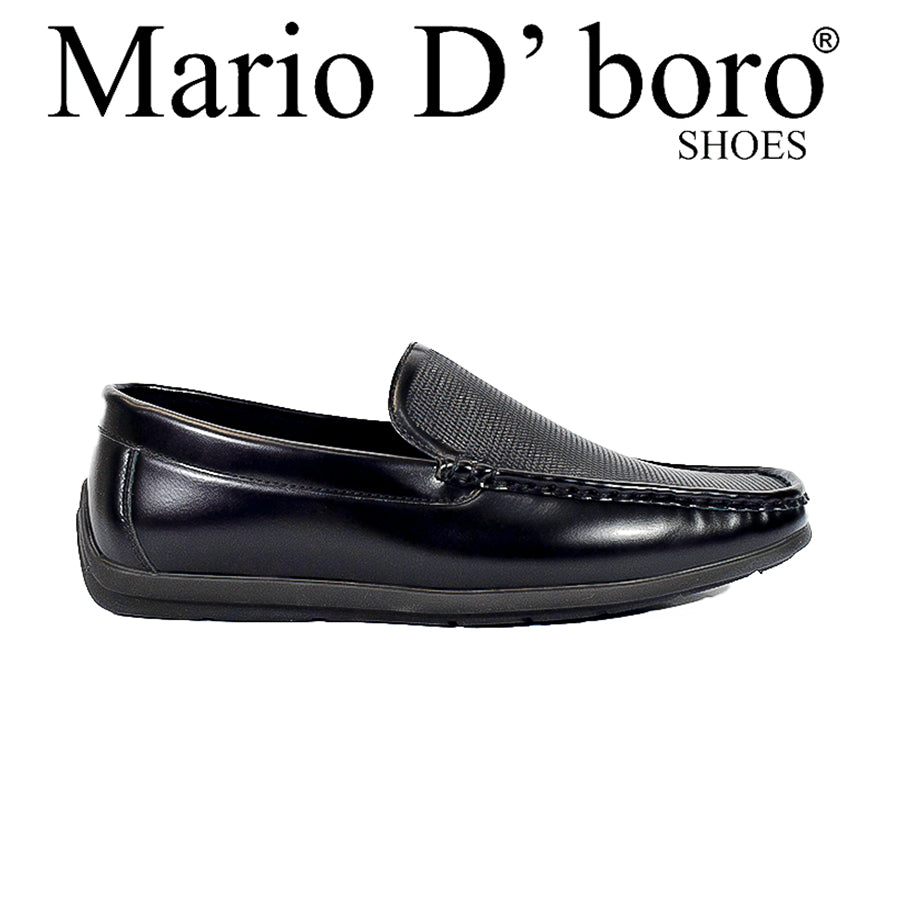Mario D' Boro Men's Caual Loafers MX 23758 Black C55