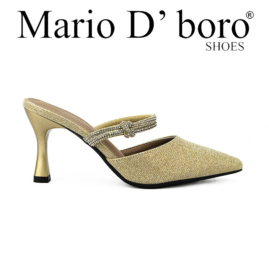 Mario D' Boro Women's Evening Sandals Lw 25706 Gold/Silver C44