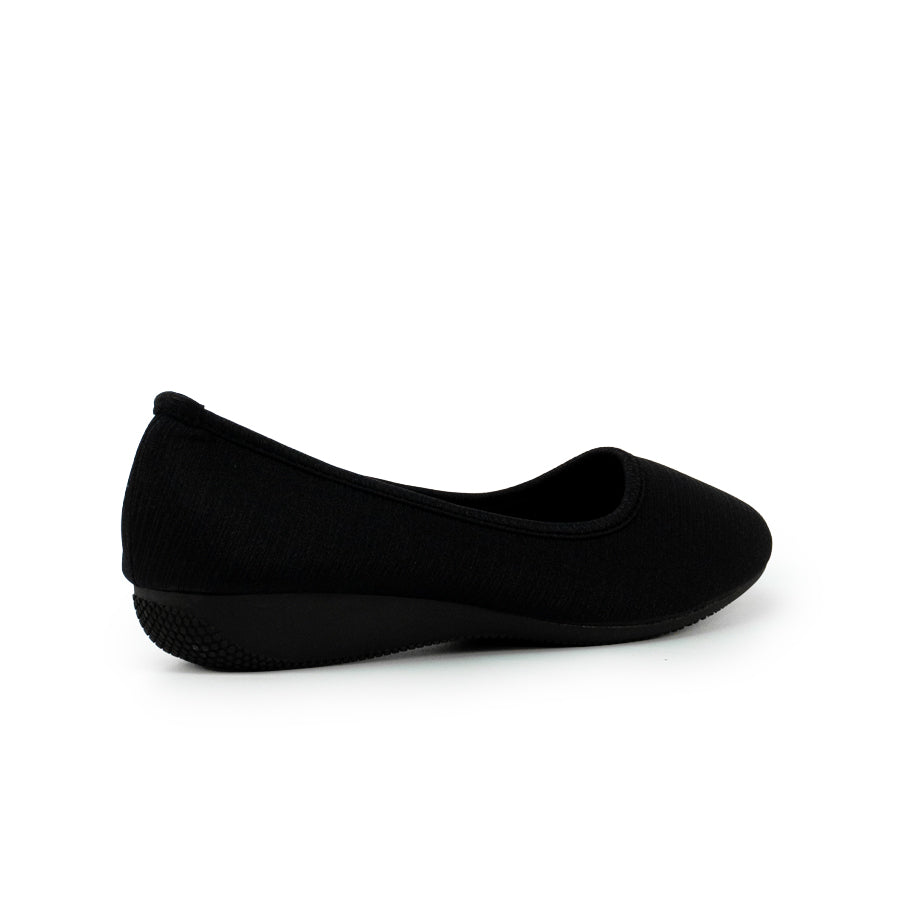 Mario D' boro LZ 27225 C102 Women's Classic Comfort Ballet Flats - Black / Gold