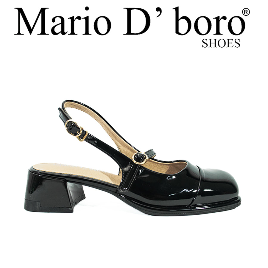 Mario D' Boro Women's Heeled Sandals LX 26851 Beige/Black C54