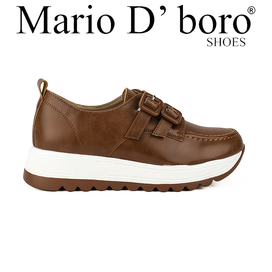 Mario D' Boro Women's Oxford Lw 26480 Black/Tan C46