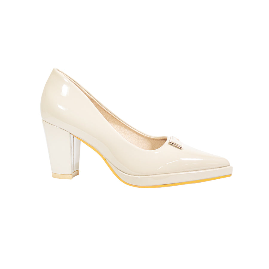 Mario D' Boro Women's Office Pumps LY 26844 Black/Bone C67