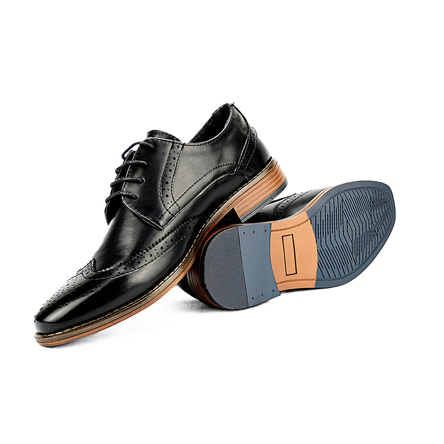 Mario D' Boro Men's Formal with Lace Mw 24532 Black/Dark Brown C43