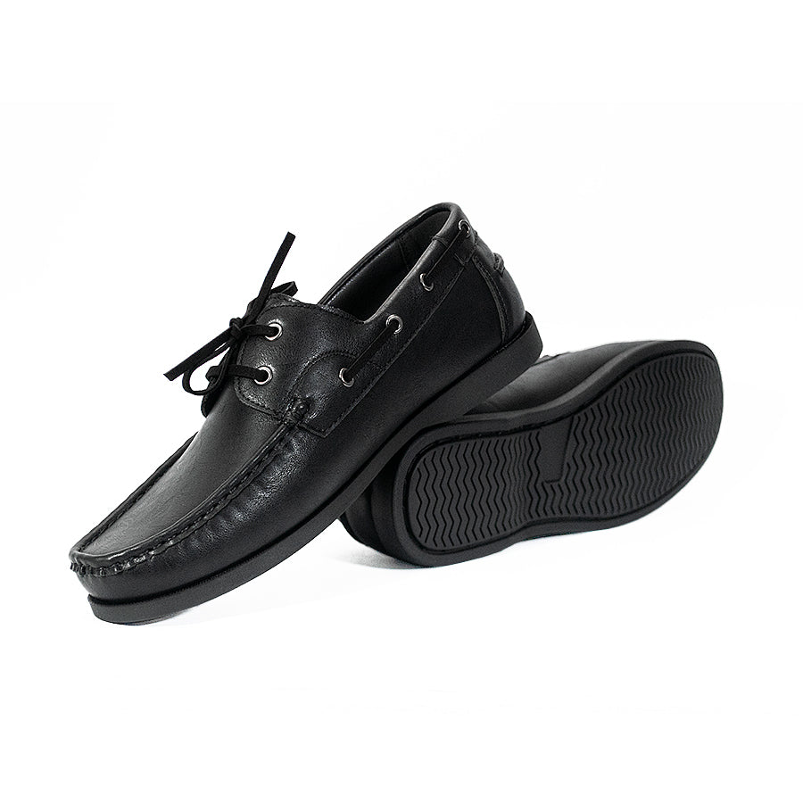 Mario D' Boro Men's Casual Boat Shoes MY 25866 All Black/Black Brown/VDark Brown C64