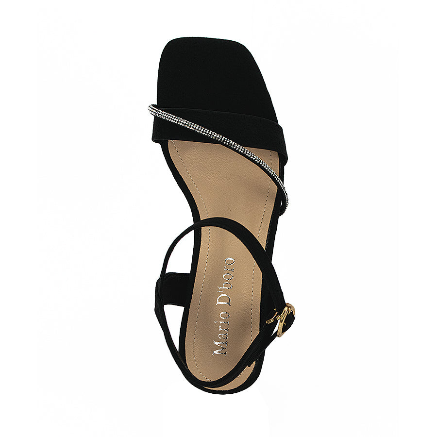 Mario D' Boro Women's Heeled Sandals LW 24350 Black/Beige C41 - C51