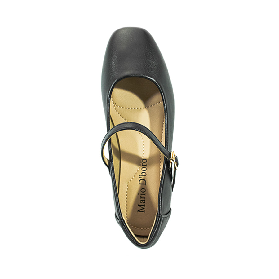 Mario D' Boro Women's SSHS Flats LX 27313 Black C54