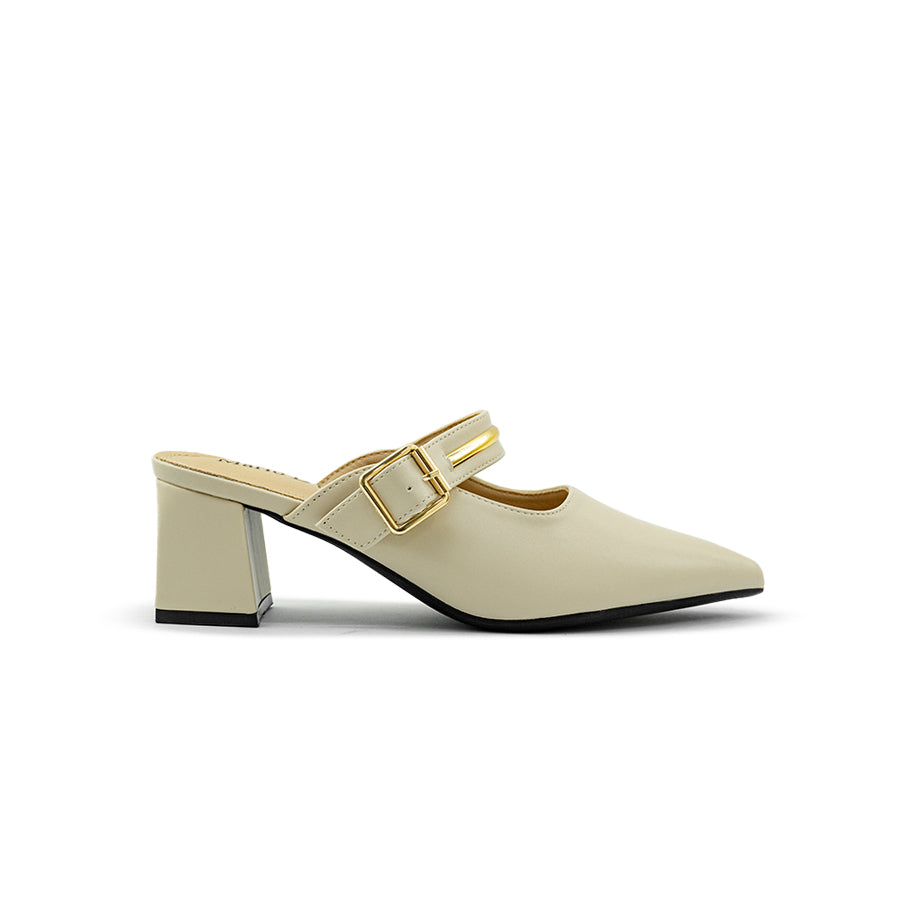 Mario D' boro Women's Heeled Sandals LY 29378 - Beige / Bone C80