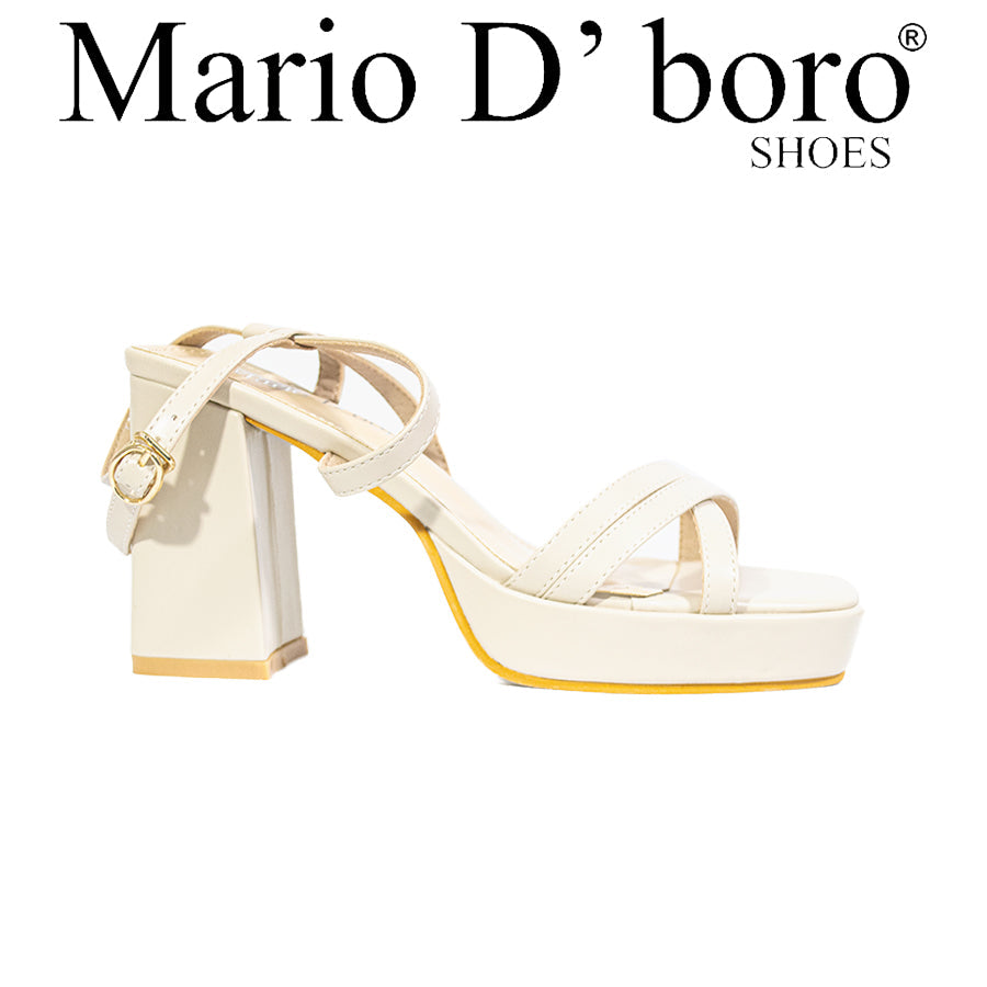 Mario D' Boro Women's Heeled Sandals LY 28047 Beige/Bone C67