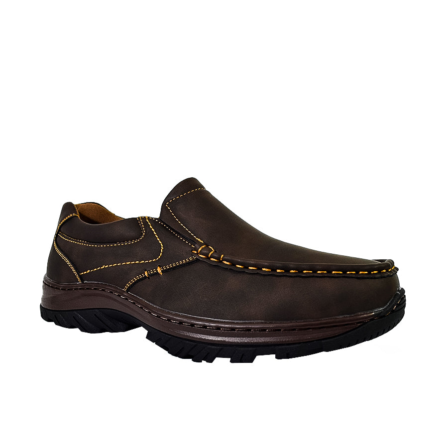 Mario D' Boro Men's Formal Slip On MX 25395 Black/Dark Brown C57