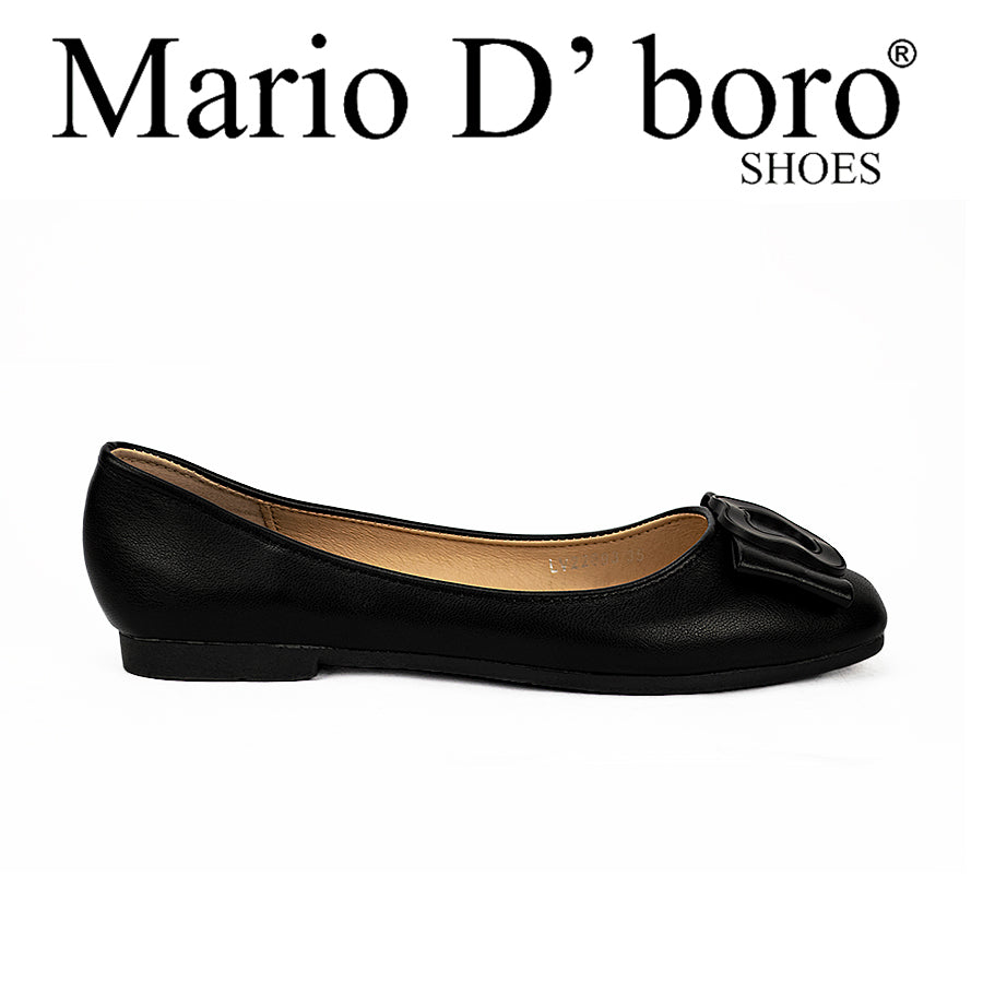 Mario D' Boro Women's Flat Shoes Lw 22693 Black/Taupe