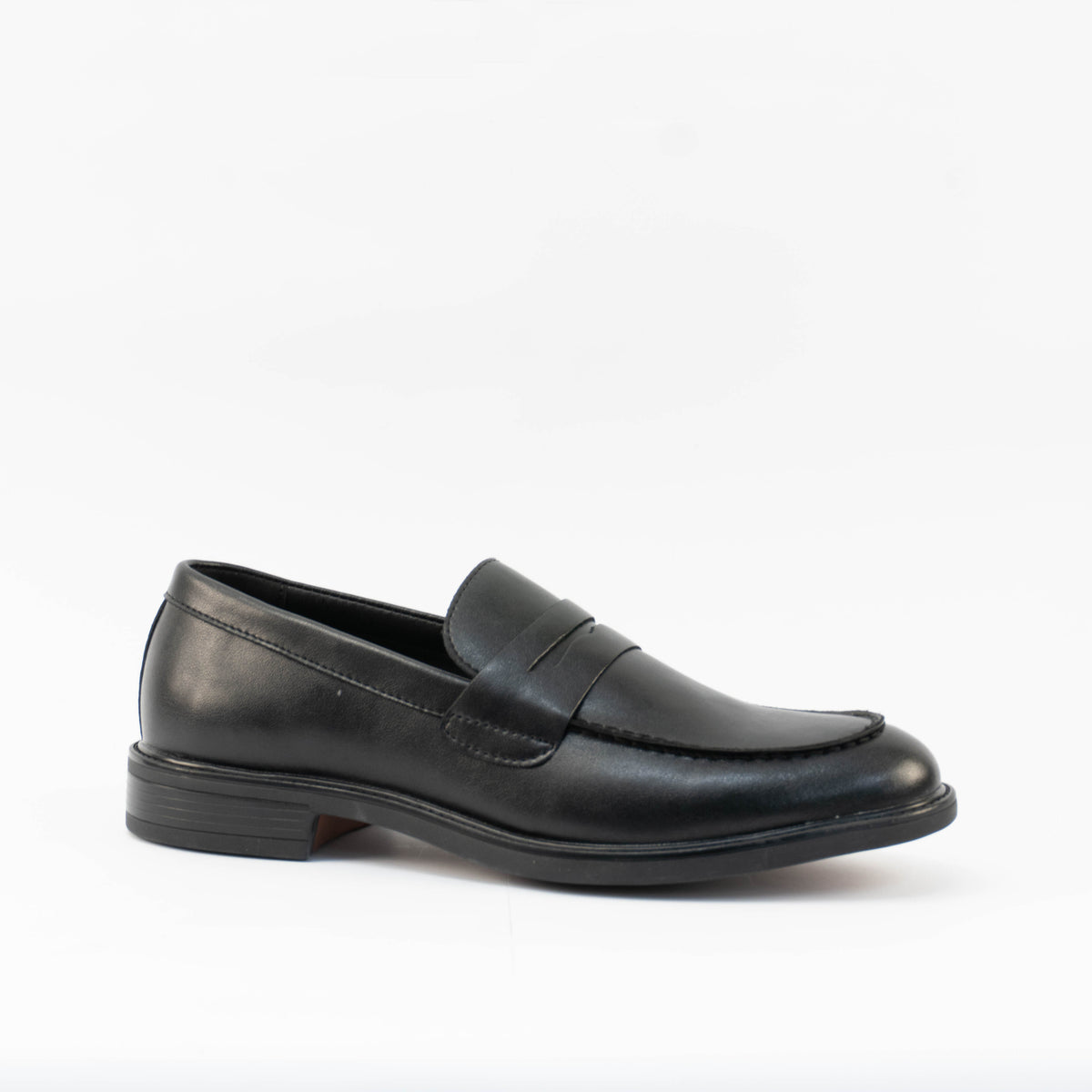 Mario D' boro Men's MZ 27524 C100 Black / Dark Brown formal slip-on shoes with low heel and classic design. Suitable for formal