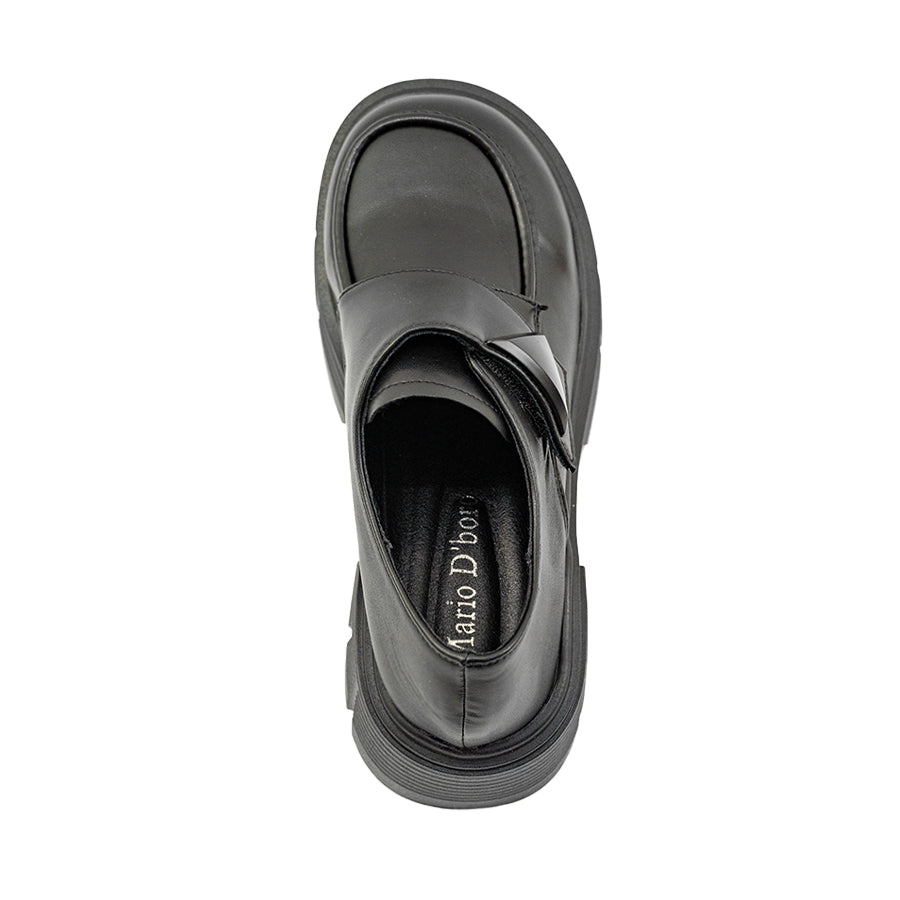 Mario D' boro Women's Korean Flats LY 29132 Black C86