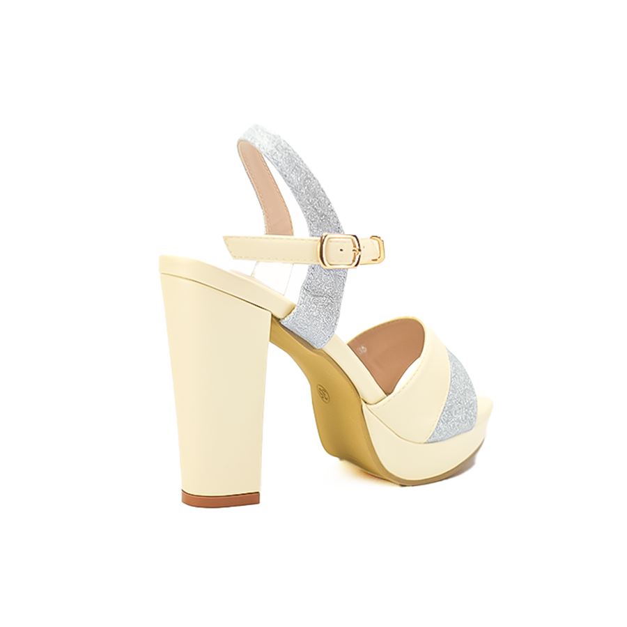 Mario D' Boro Women's Heeled Sandals LX 27031 Beige/Off White C51