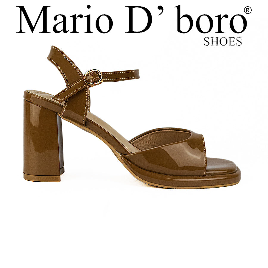 Mario D' Boro Women's Heeled Sandals Lw 26244 Black/Brown C46