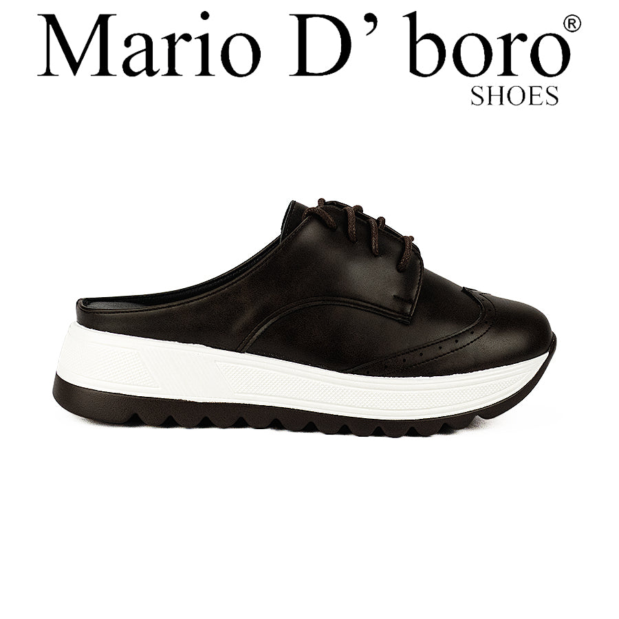 Mario D' Boro Women Oxford Lw 26024 Dark Brown C46
