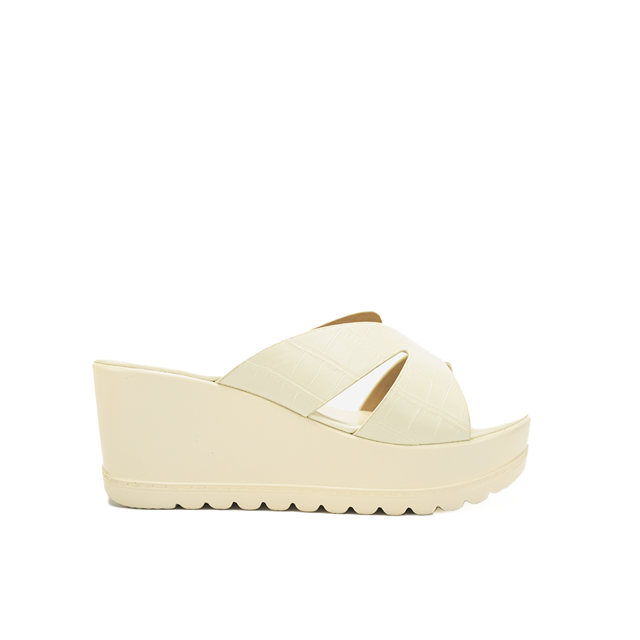 Mario D' Boro Women's Wedge Sandals LX 26591 Brown/Off White C51