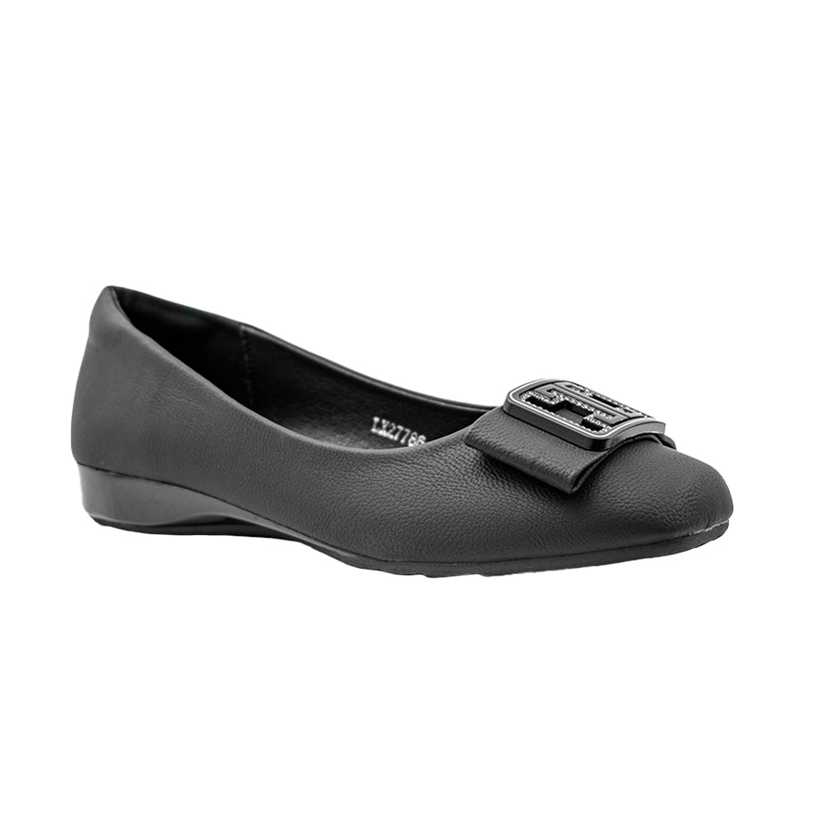 Mario D' Boro Women's Ballet Flats LX 27786 Black C70