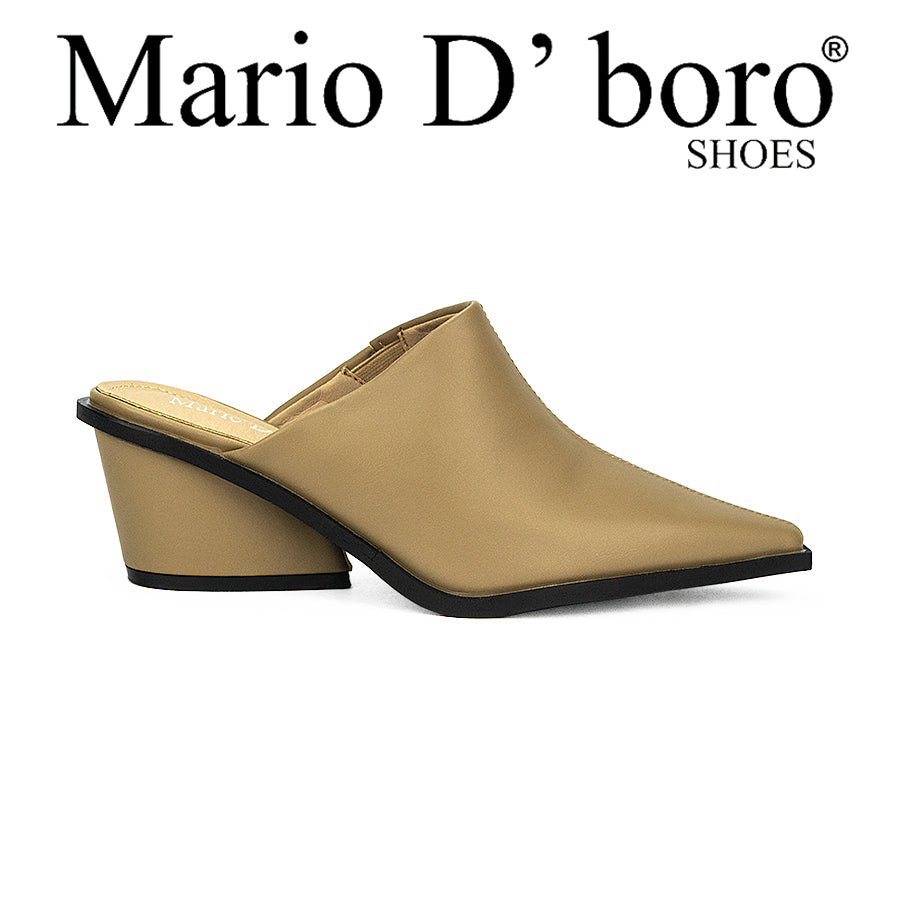 Mario D' Boro Women's Mules Lw 23987 Black/Beige/Bone C37
