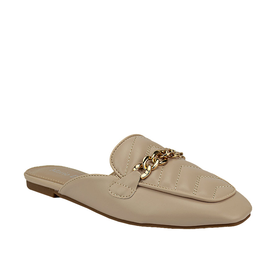 Mario D' Boro Women's Mules Lv 015 Beige/Black