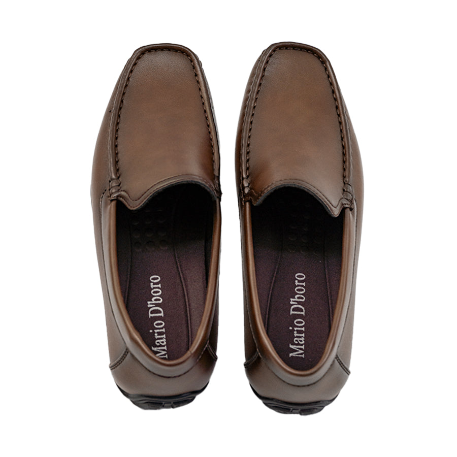 Mario D' boro Men's Casual Loafers MY 25704 - Black / Dark Brown C84