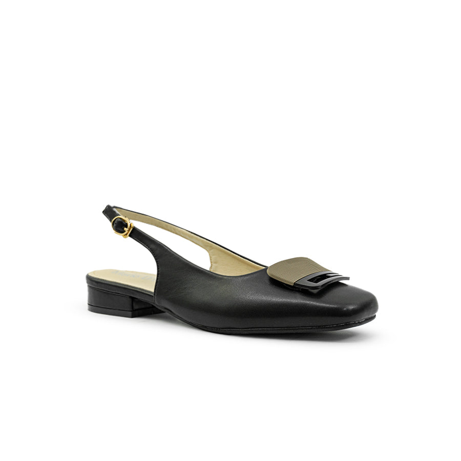 Mario D' boro Women's Flat Sandals LY 29048 Black / Taupe C79